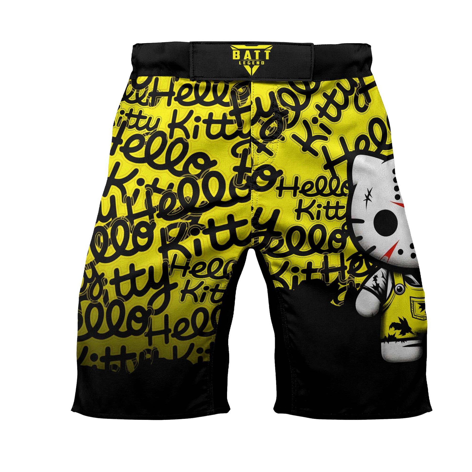 Jason Voorhees Kitty Yellow Fight Shorts
