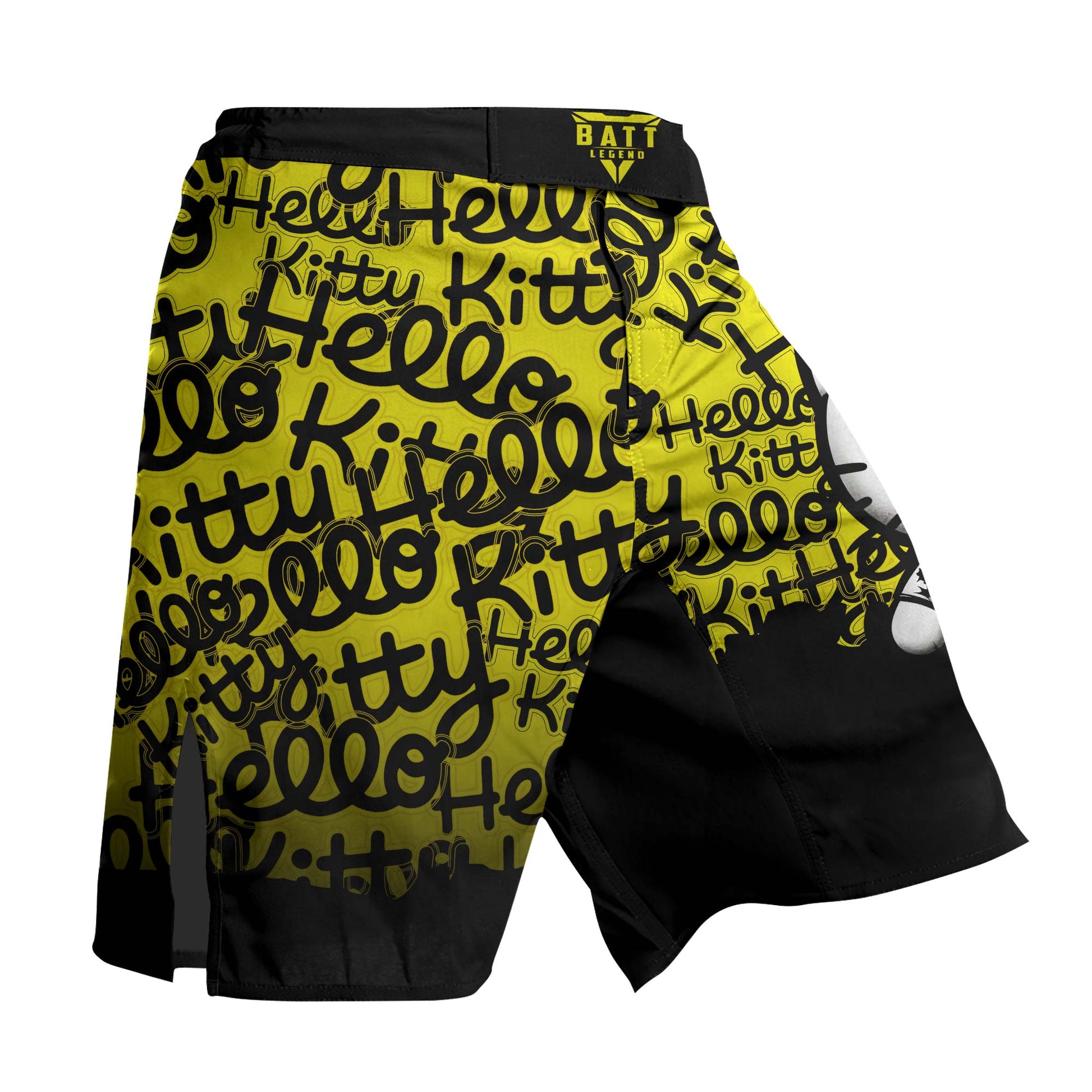 Jason Voorhees Kitty Yellow Fight Shorts