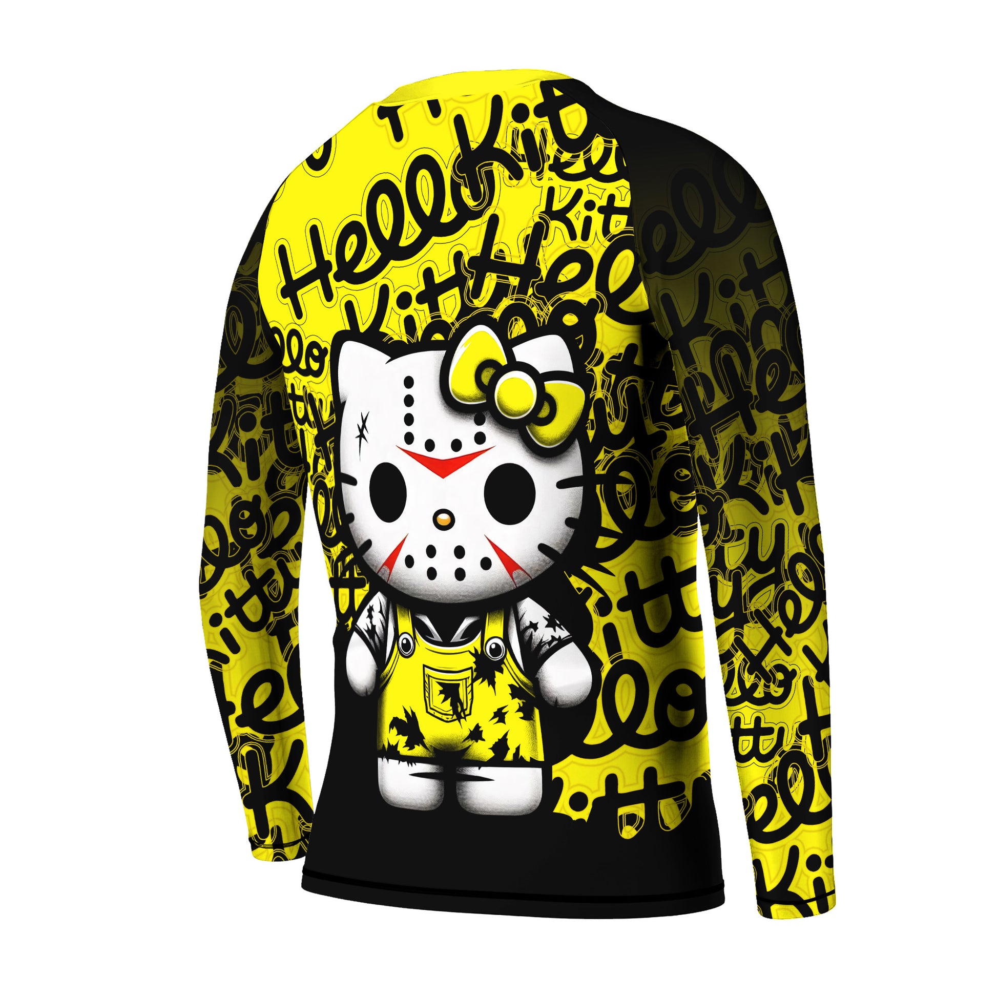 Jason Voorhees Kitty Yellow Kids Rash Guard