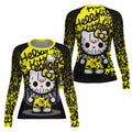 Jason Voorhees Kitty Yellow Rash Guard