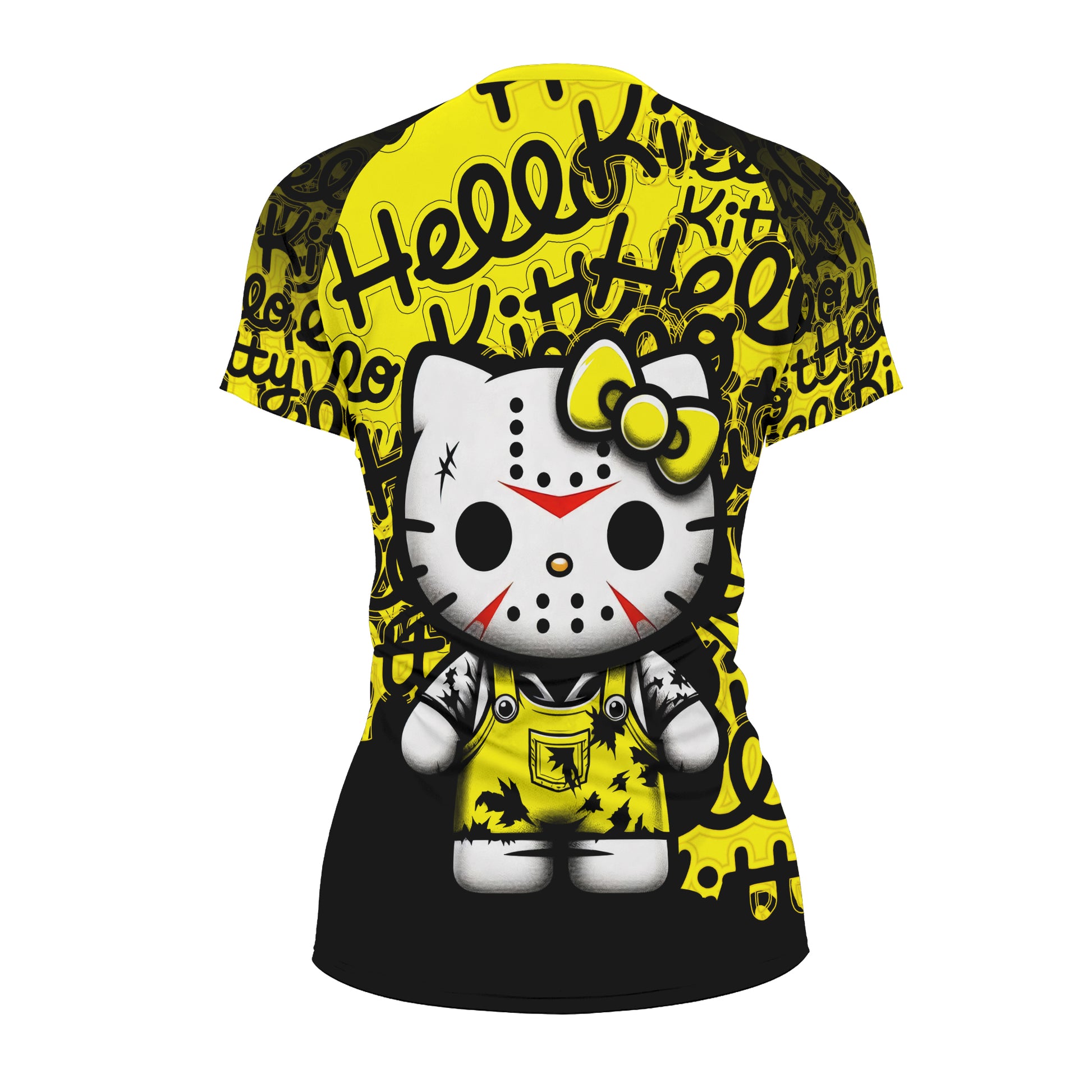 Jason Voorhees Kitty Yellow Rash Guard