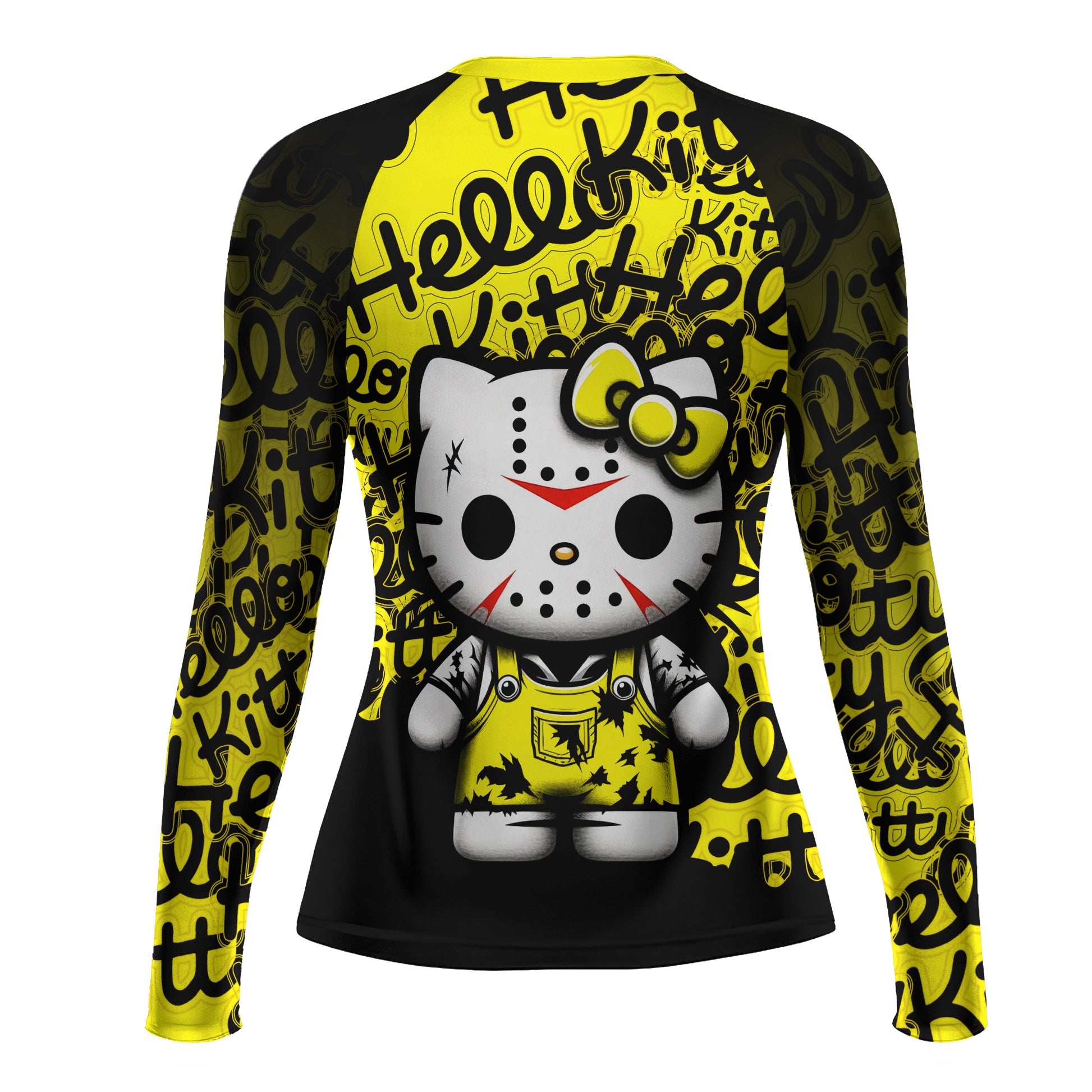 Jason Voorhees Kitty Yellow Rash Guard