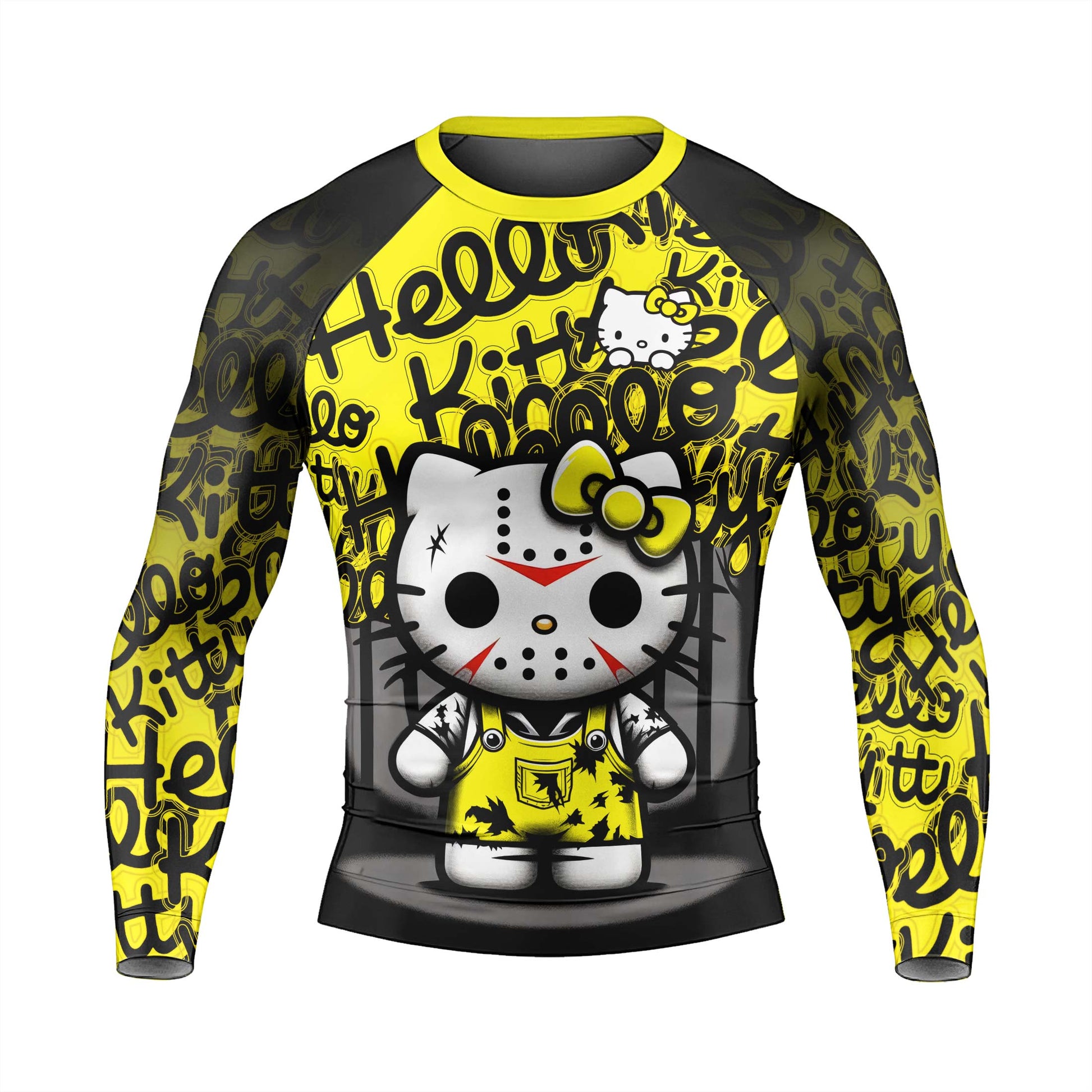 Jason Voorhees Kitty Yellow Rash Guard