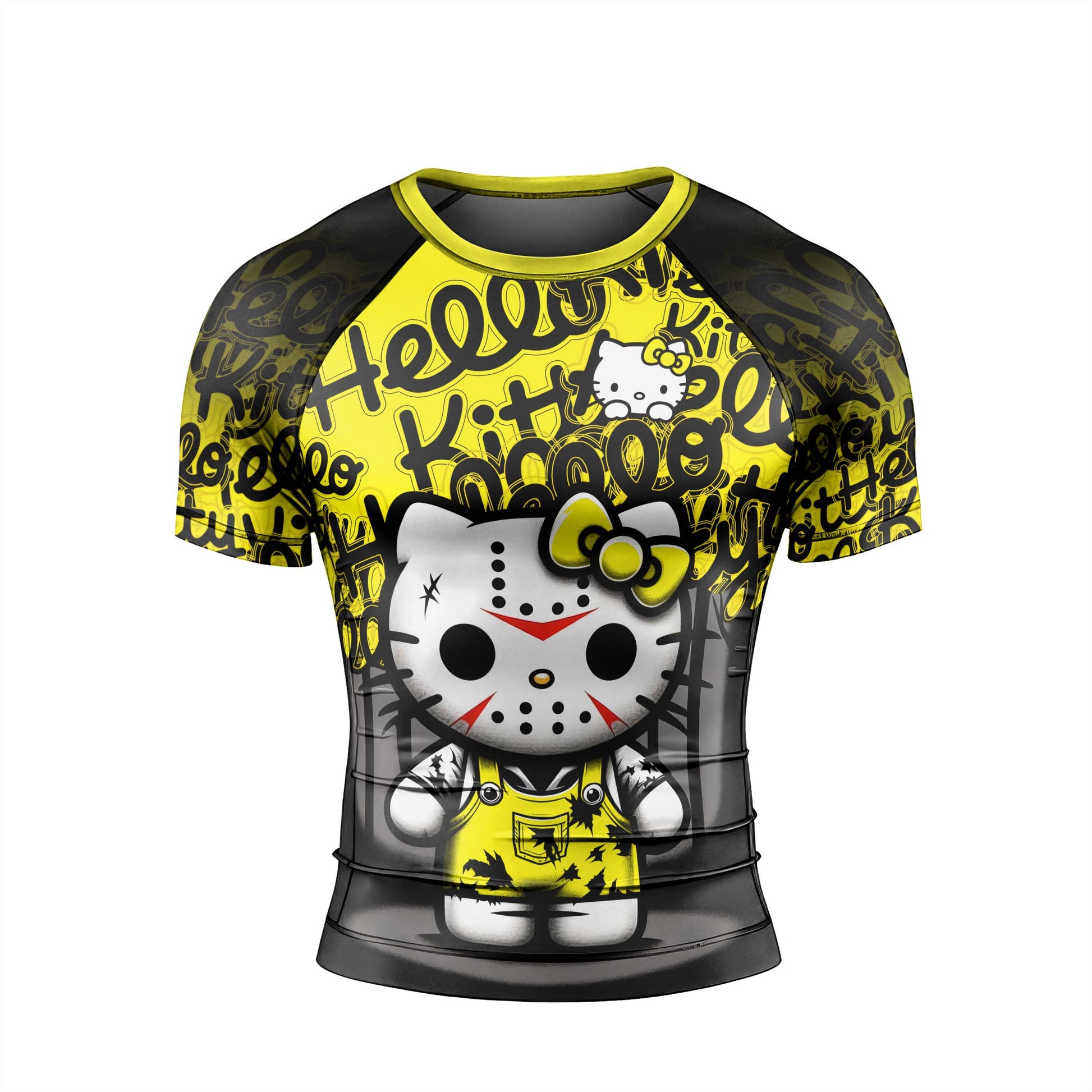 Jason Voorhees Kitty Yellow Rash Guard
