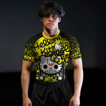 Jason Voorhees Kitty Yellow Rash Guard