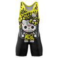 Jason Voorhees Kitty Yellow Wrestling Singlet