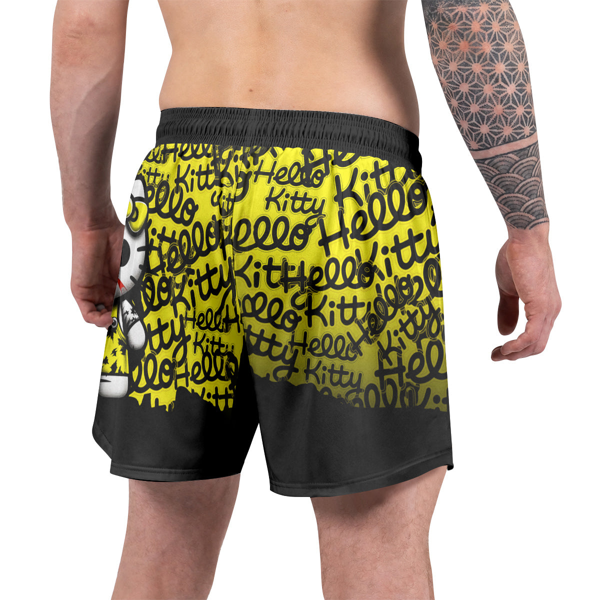 Jason Voorhees Kitty Yellow Grappling Shorts