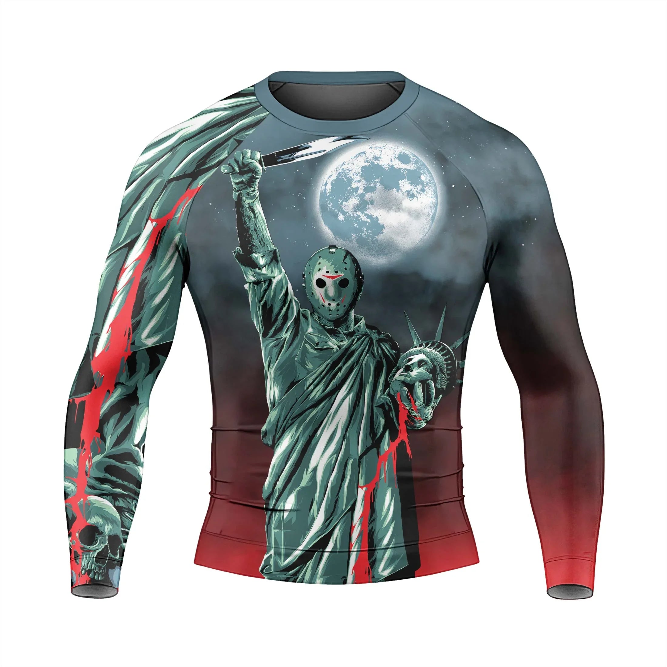 Jason Voorhees Liberty Rash Guard - Athletic Apparel