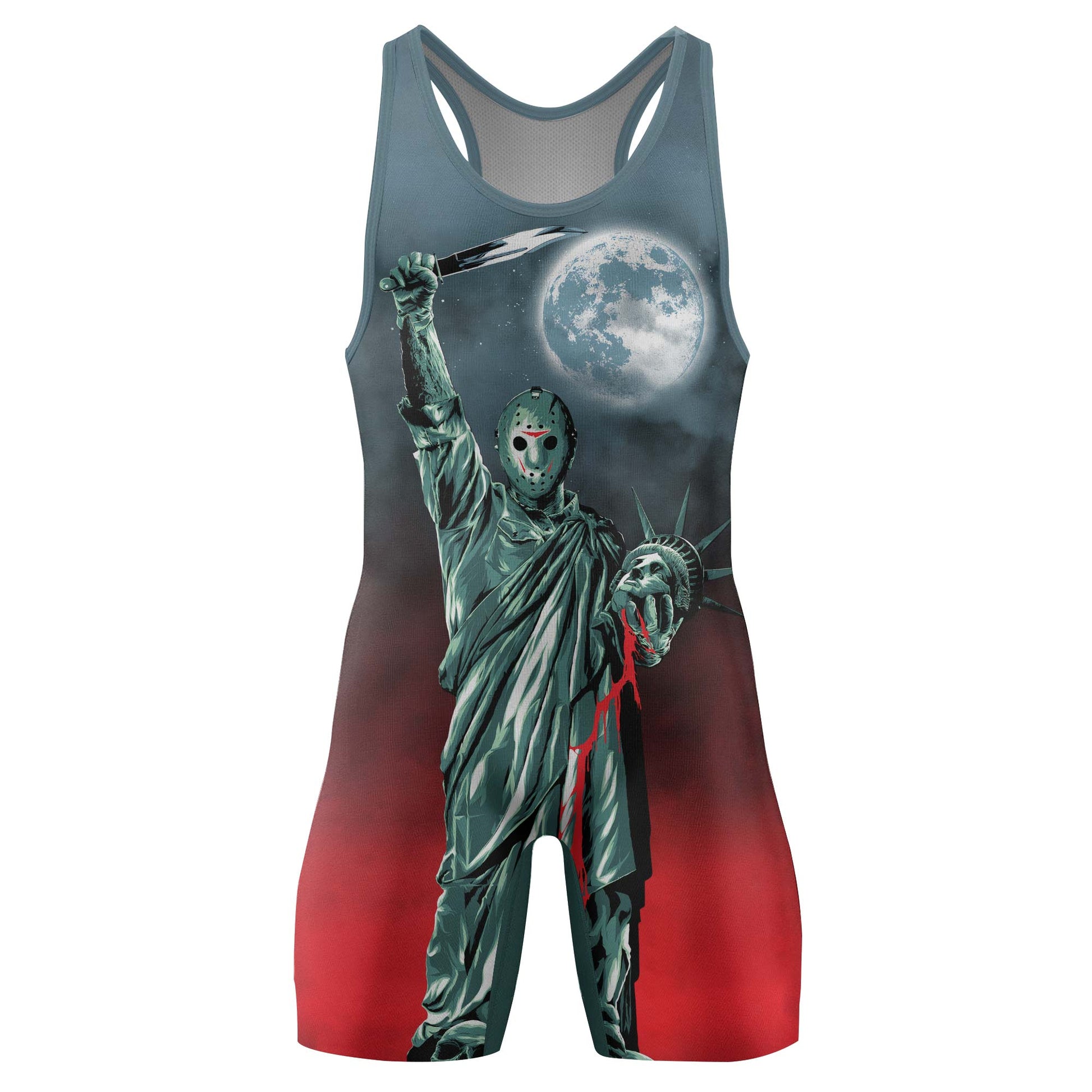 Jason Voorhees Liberty Wrestling Singlet