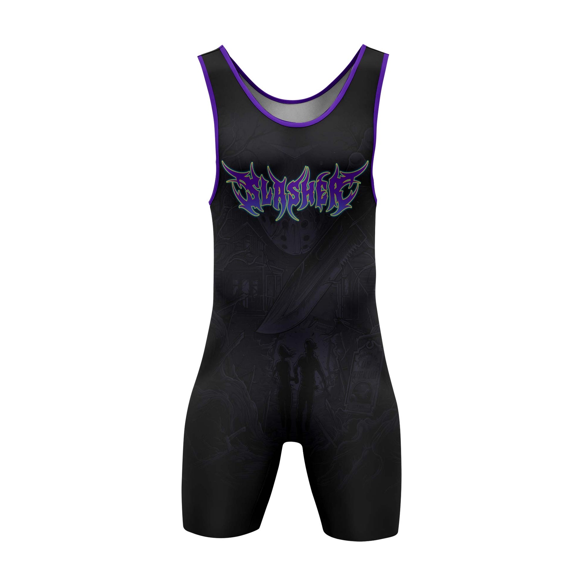 Jason Voorhees Slasher Wrestling Singlet