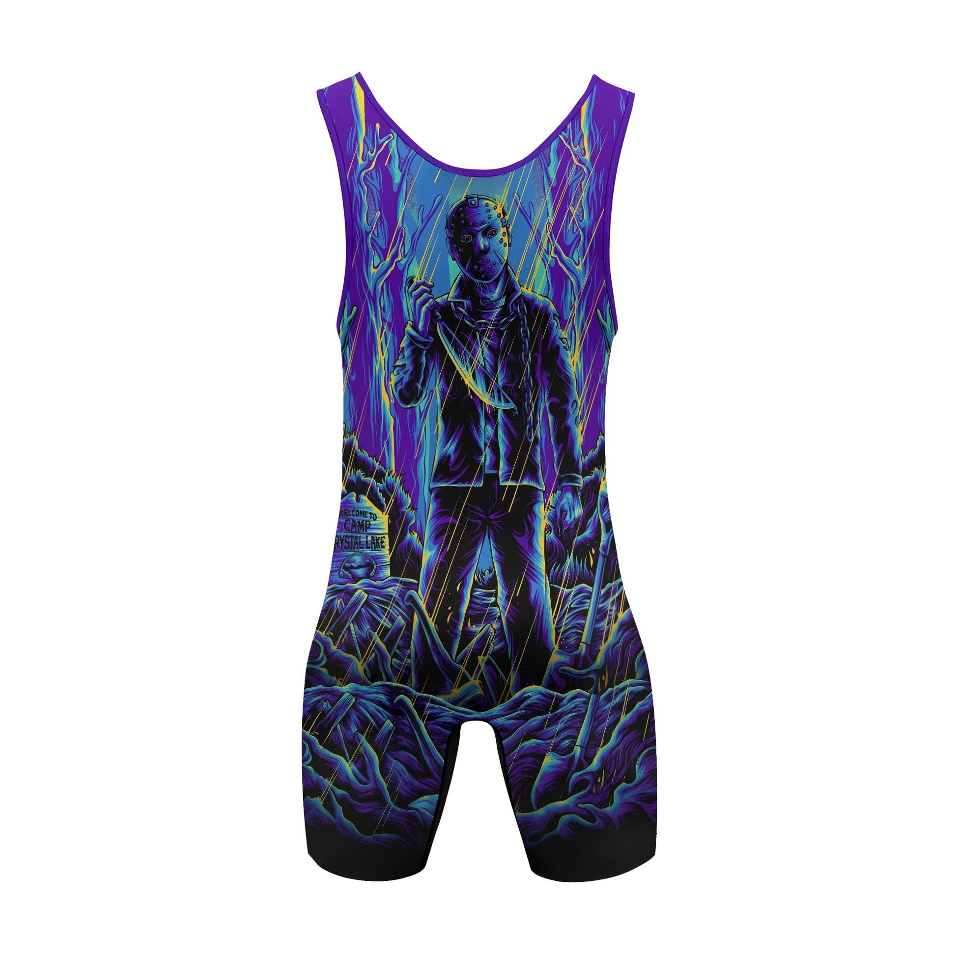 Jason Voorhees Slasher Wrestling Singlet