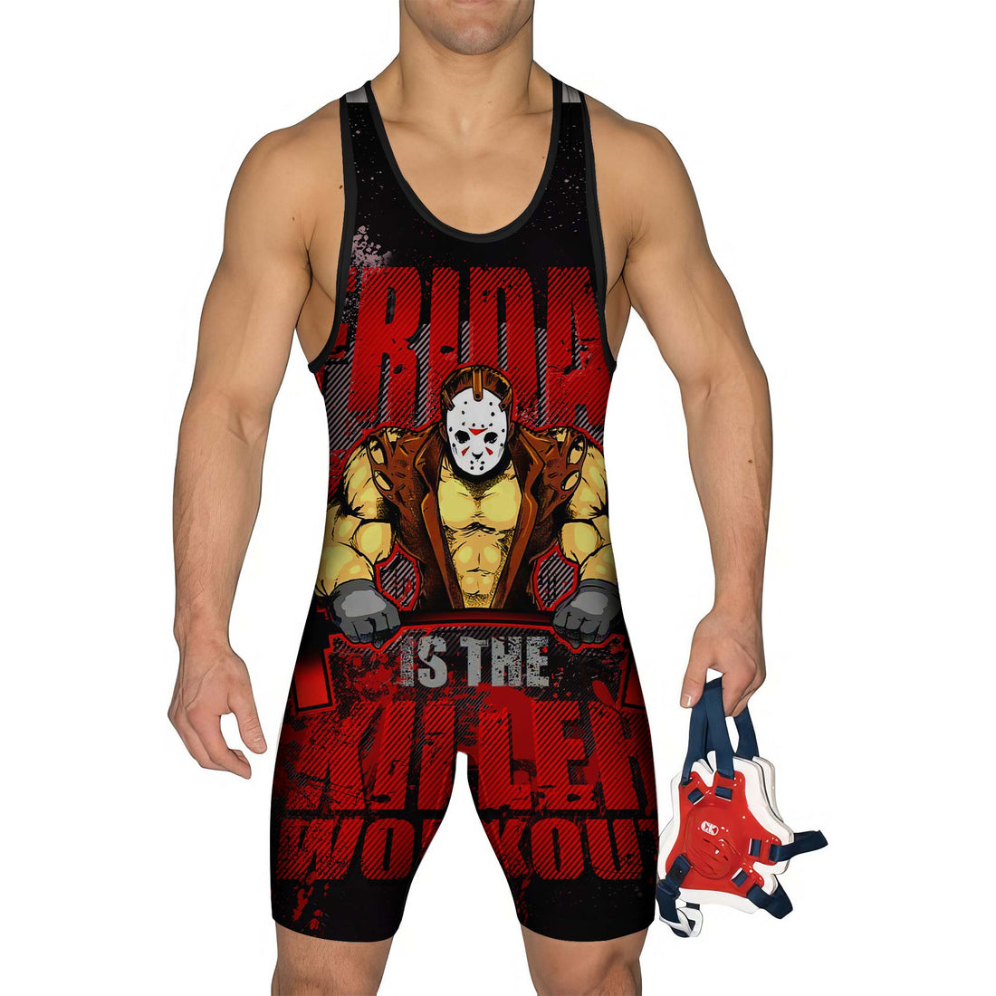 Jason Voorhees Workout Friday Men's Wrestling Singlet