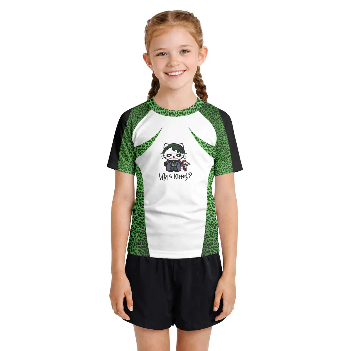 Joker Hello Kitty Kids Rash Guard