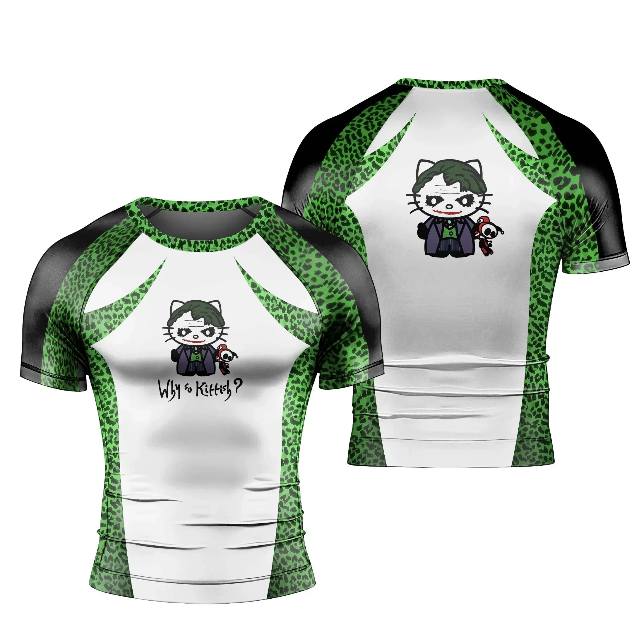 Joker Hello Kitty Rash Guard for MMA, BJJ, Fitness