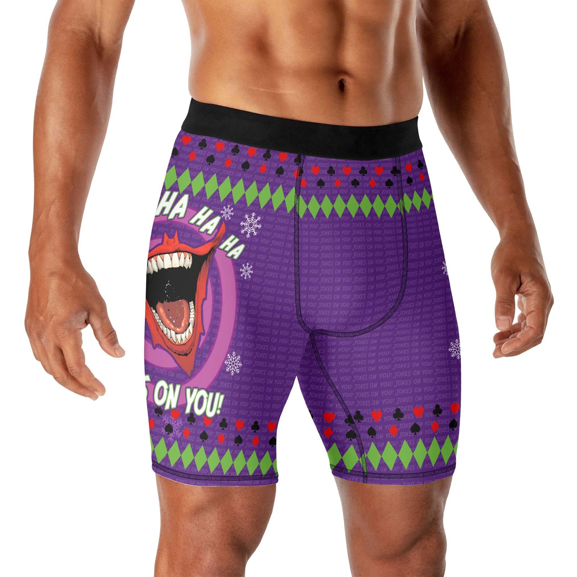 Joker Jokes on You Christmas Compression Shorts