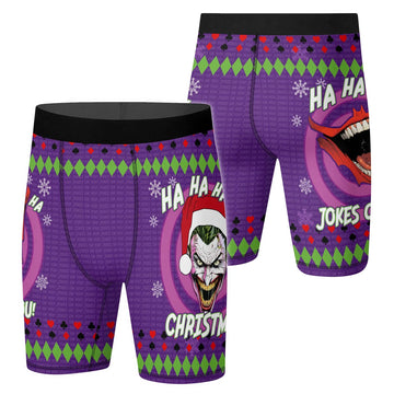 Joker Jokes on You Christmas Compression Shorts