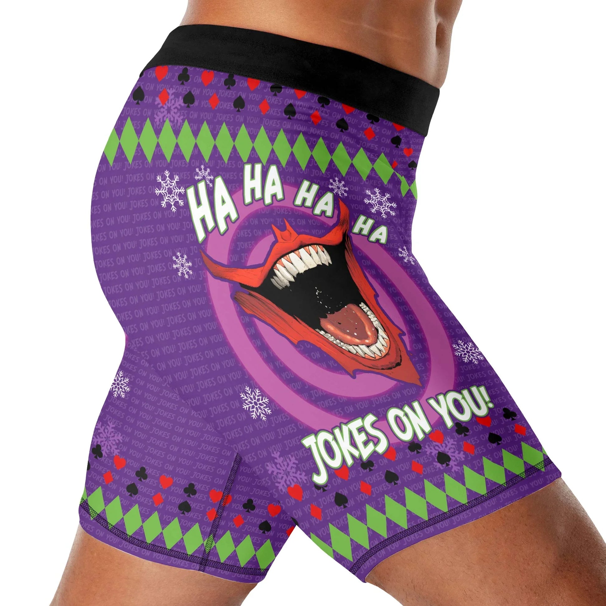 Joker Jokes on You Christmas Compression Shorts