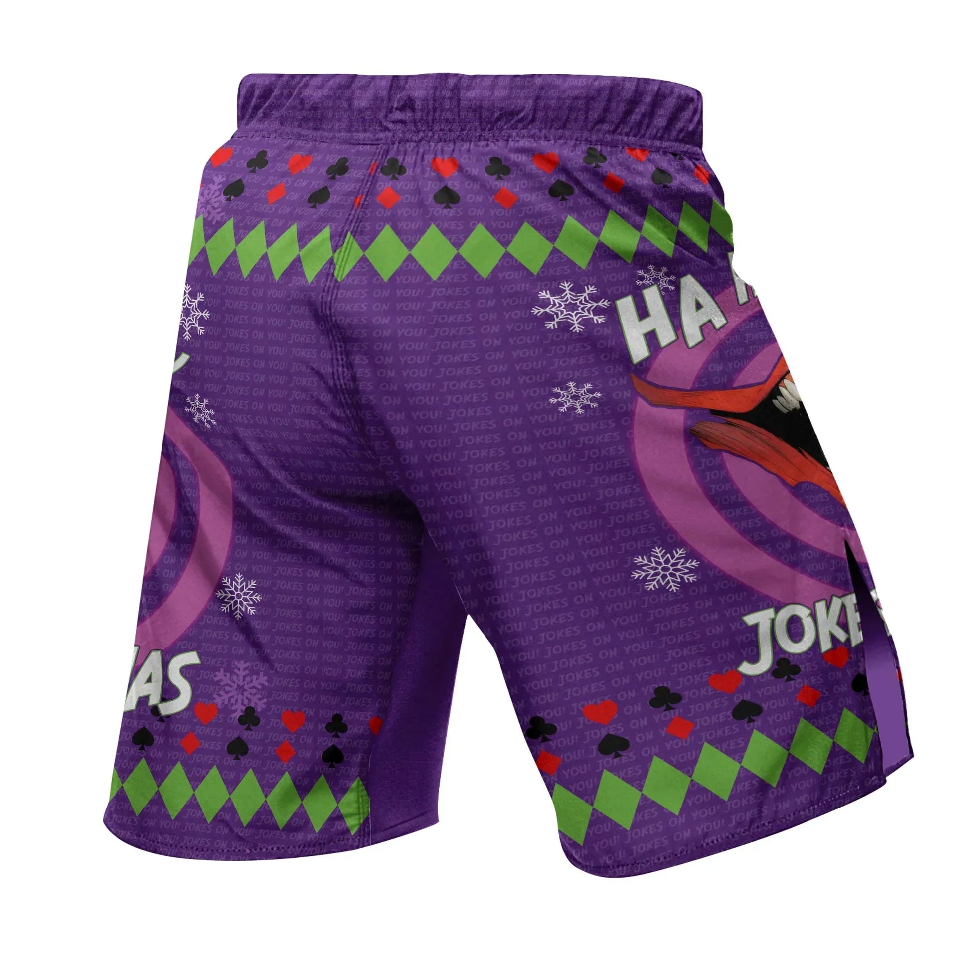 Joker Jokes on You Christmas Fight Shorts