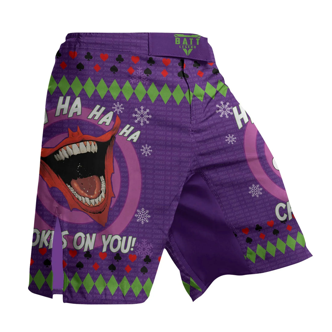Joker Jokes on You Christmas Fight Shorts