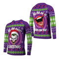 Joker Jokes on You Christmas Kids Rash Guard