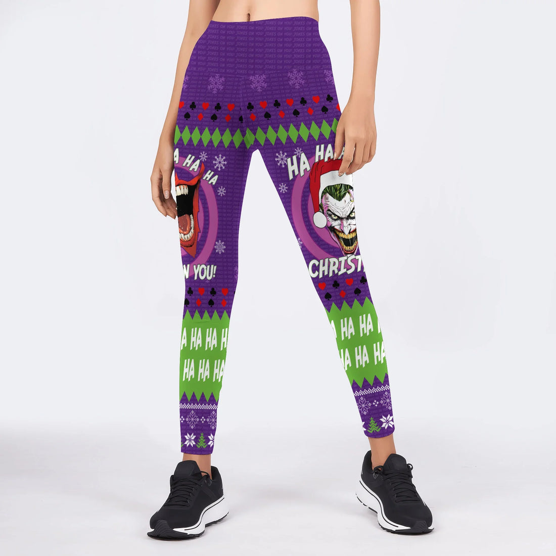 Joker Jokes on You Christmas Leggings