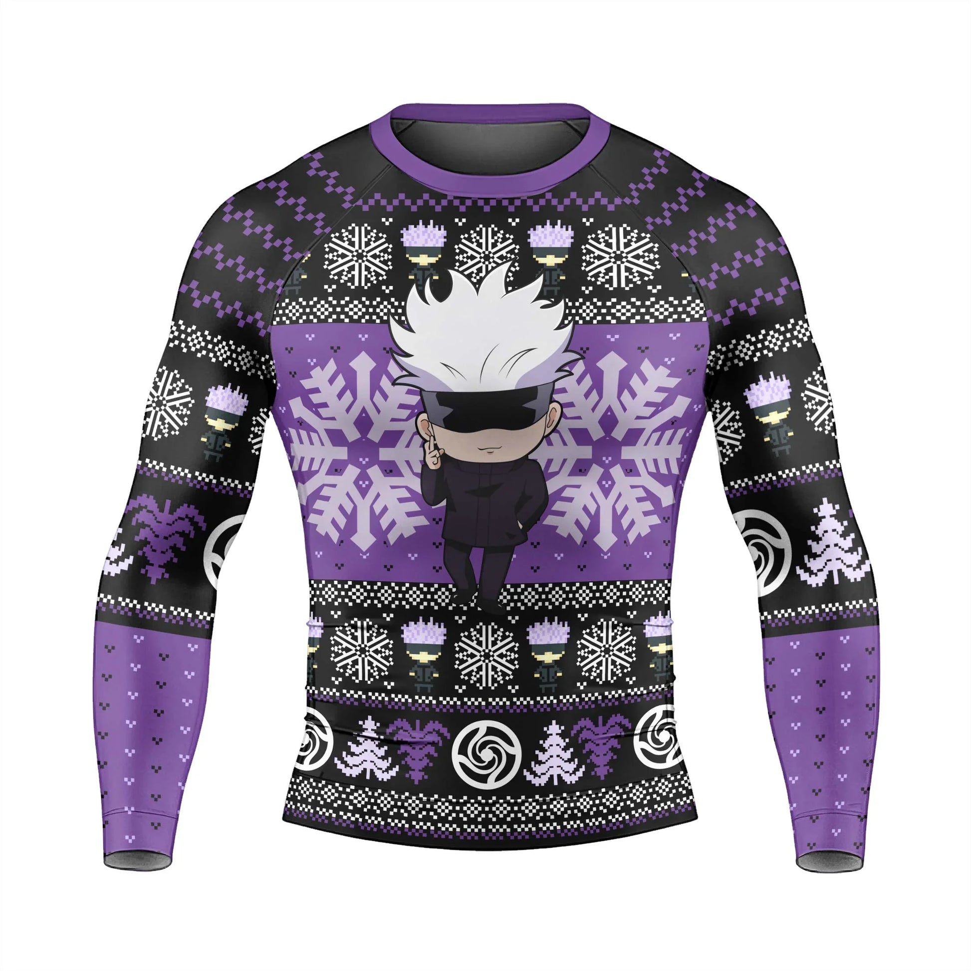 Jujutsu Kaisen Gojo Christmas Rash Guard