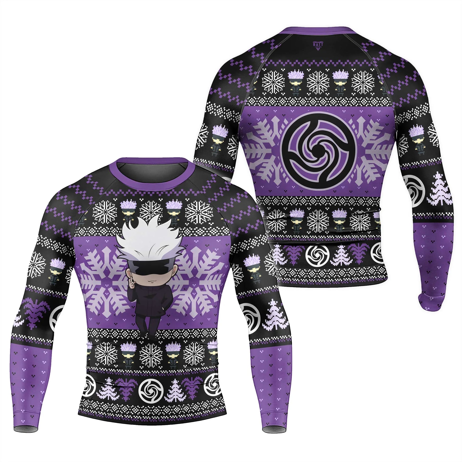 Jujutsu Kaisen Gojo Christmas Rash Guard