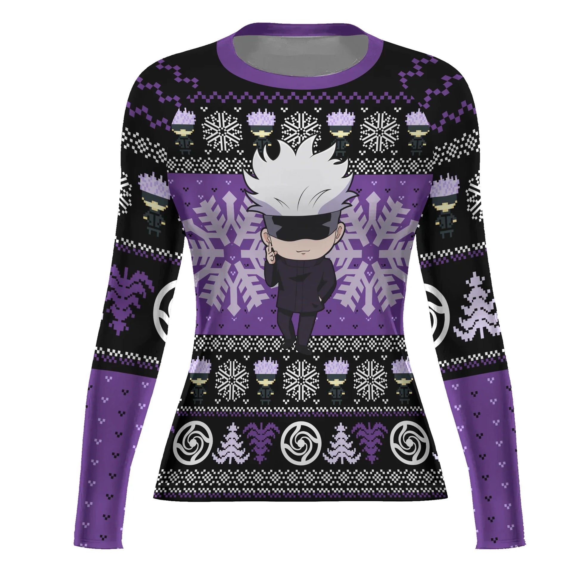 Jujutsu Kaisen Gojo Christmas Rash Guard