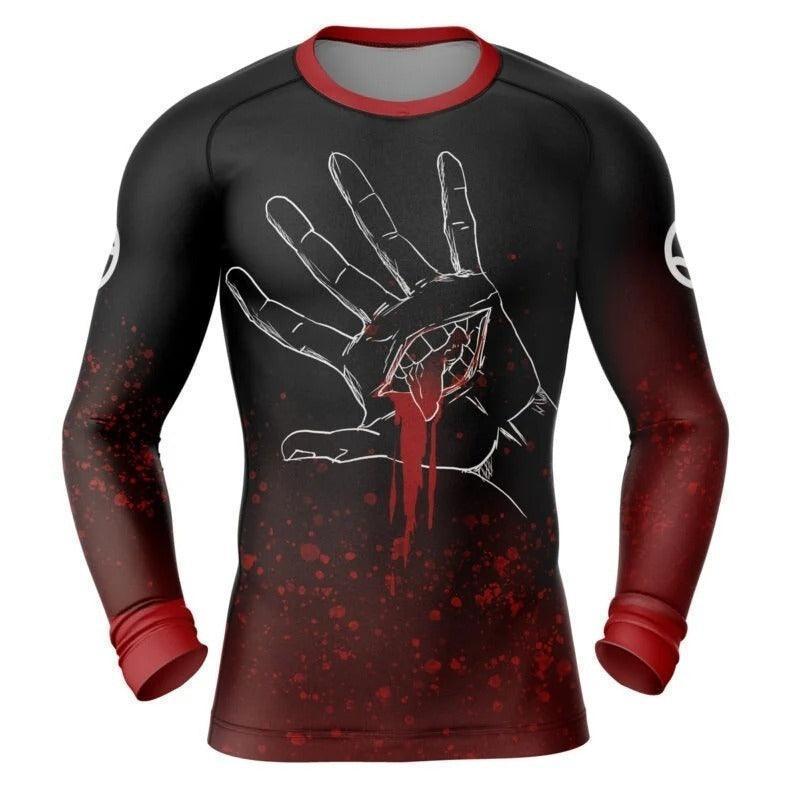 Jkd Rash Guard Jujutsu Kaisen Sukuna Hand Rash Guard | Jiu Jitsu Rash Guard