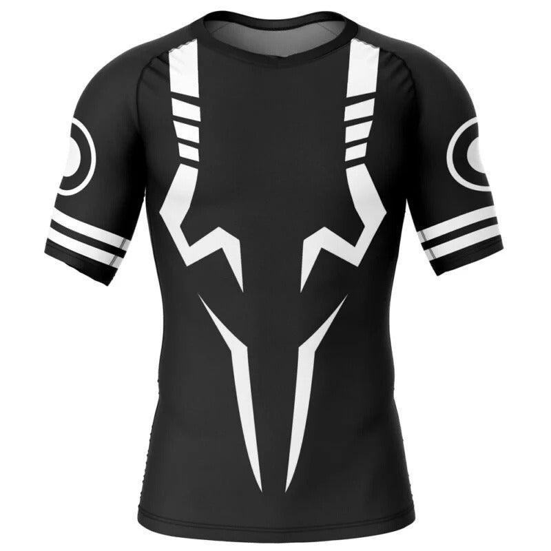 Jujutsu Kaisen Sukuna White Symbol Rash Guard