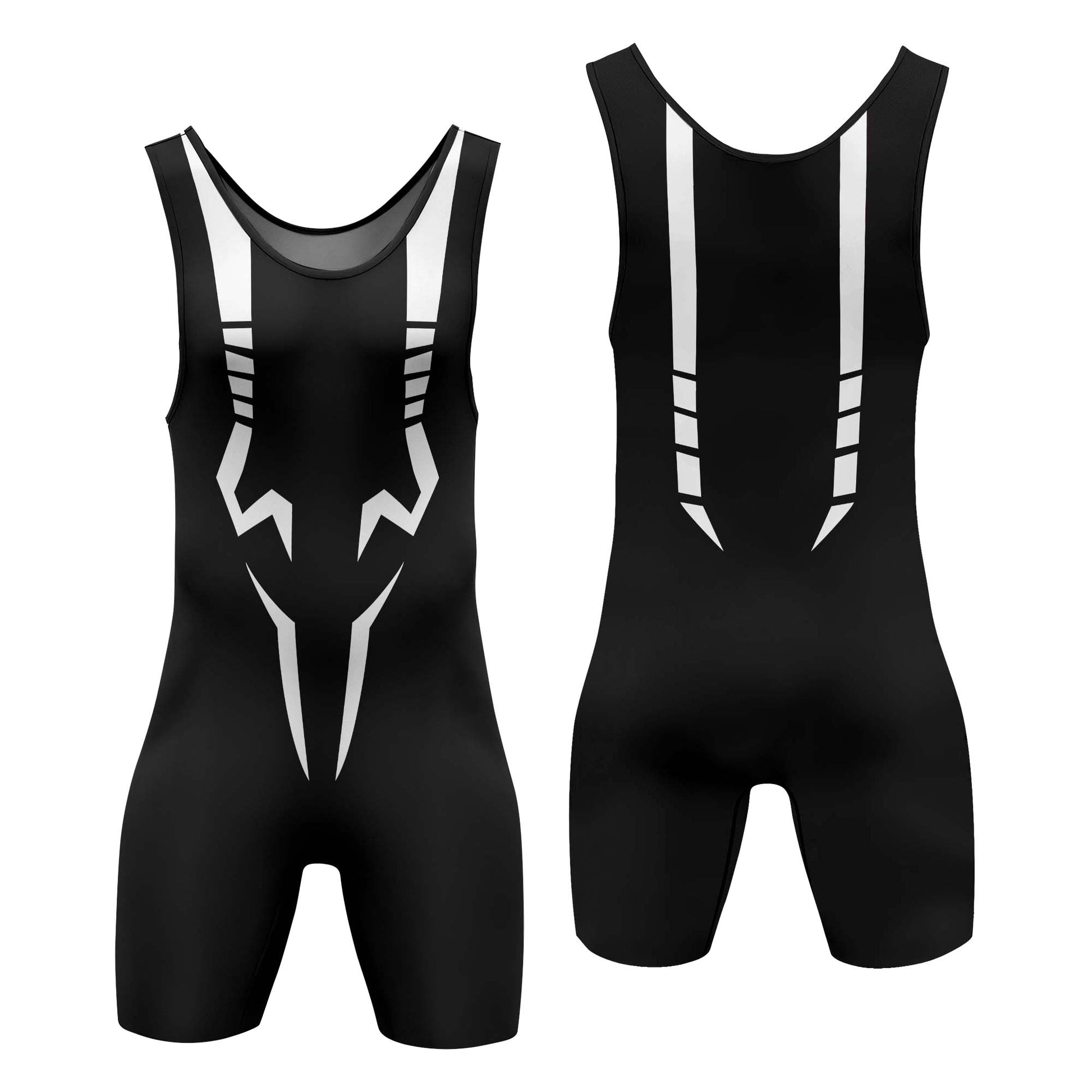 Jujutsu Kaisen Sukuna White Symbol Wrestling Singlet