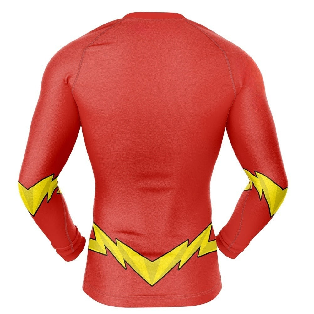 Justice League The Flash Cosplay Rash Guard