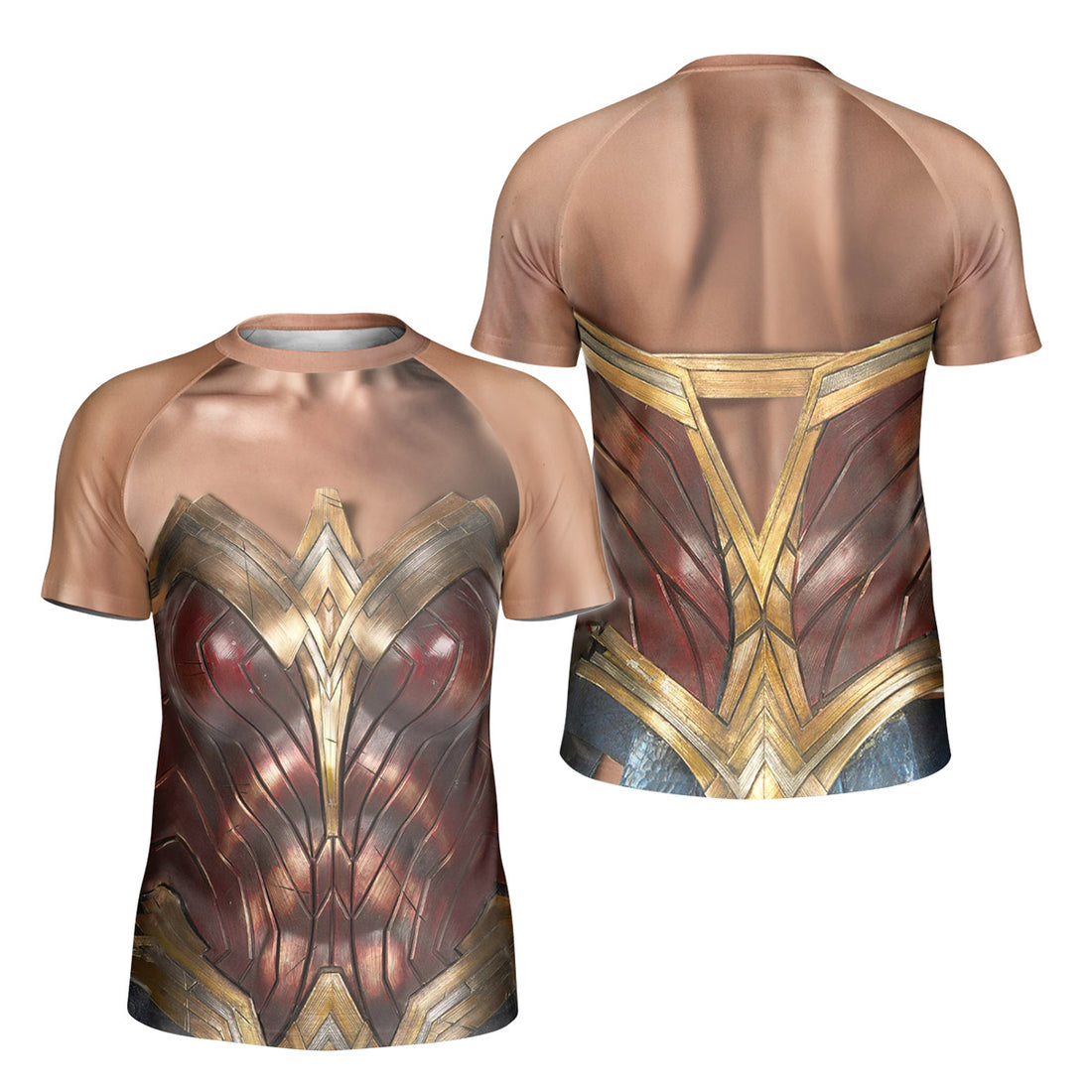 Justice League Wonder Woman Cosplay Kids Rash Guard