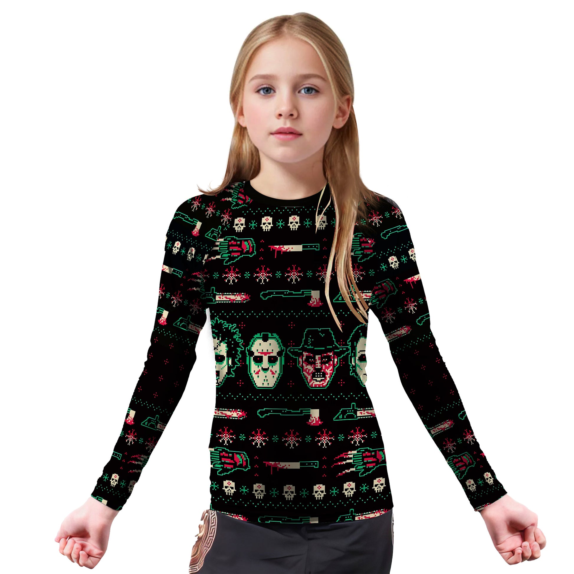Killer Christmas Kids Rash Guard