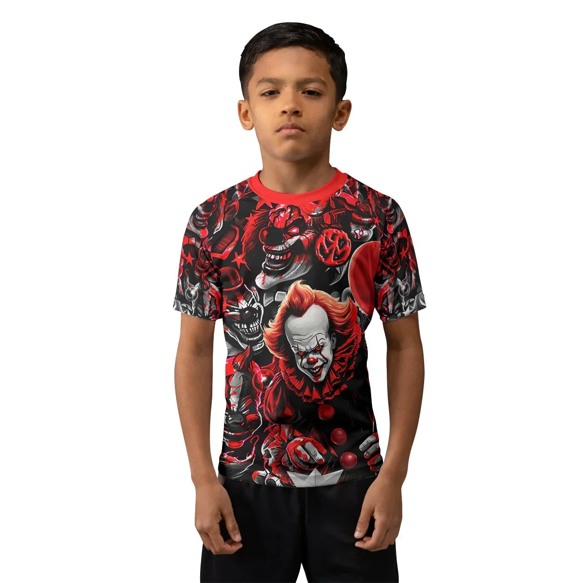 Killer Clown Pennywise Kids Rash Guard