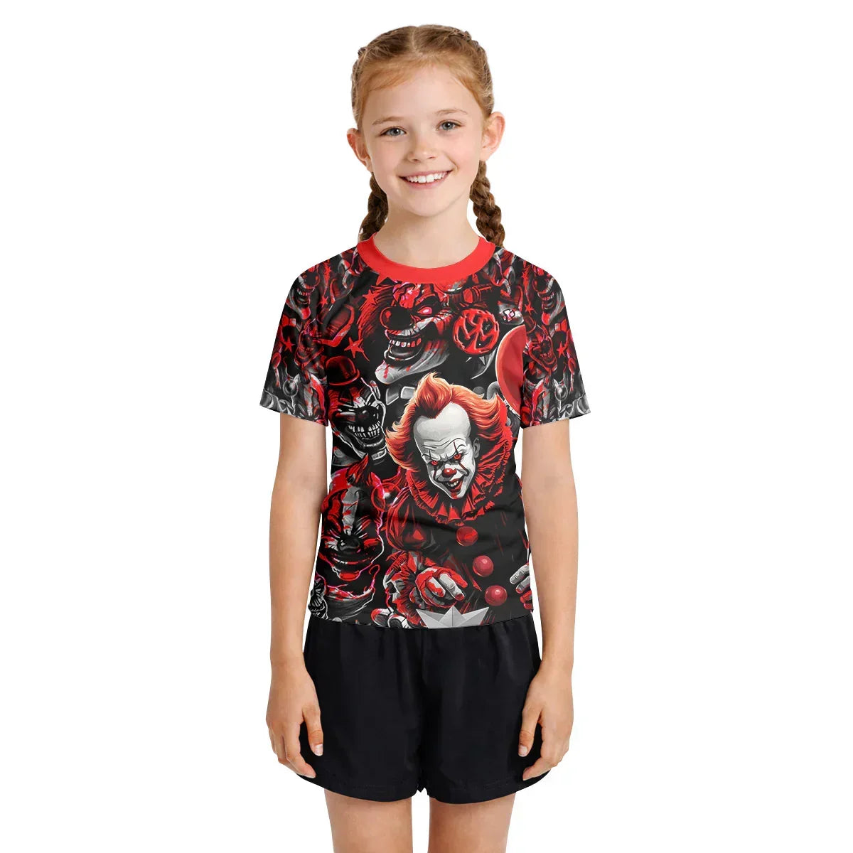 Killer Clown Pennywise Kids Rash Guard