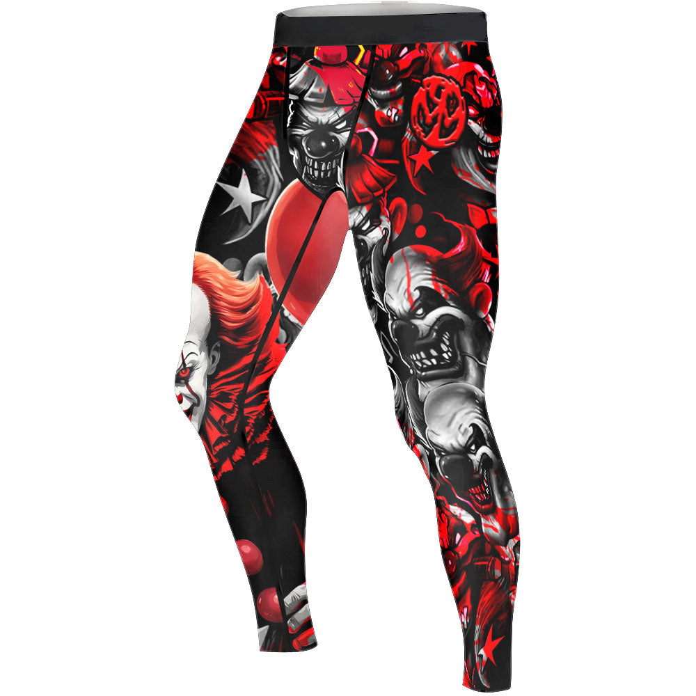 Killer Clown Pennywise Men's Compression Leggings
