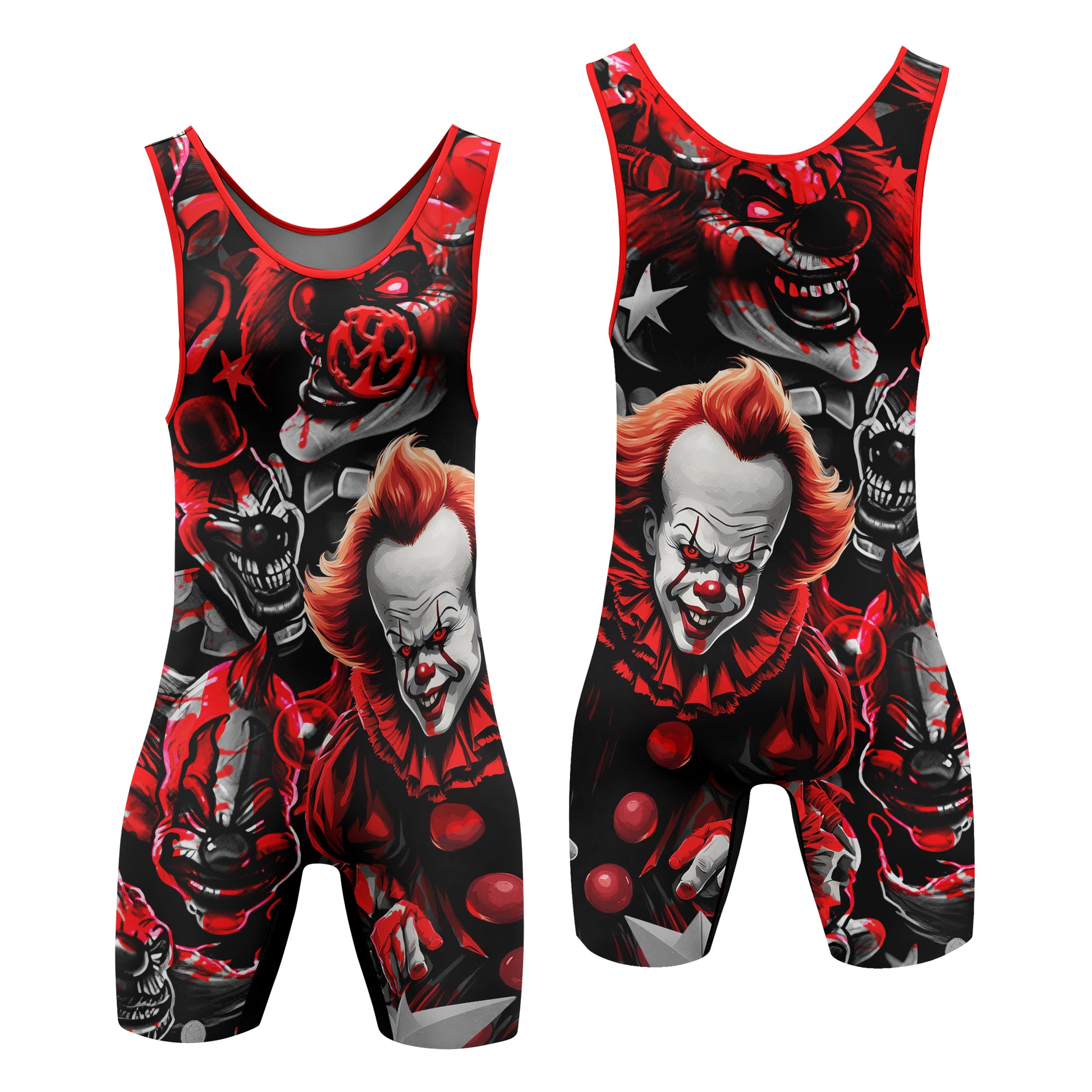 Killer Clown Pennywise Wrestling Singlet