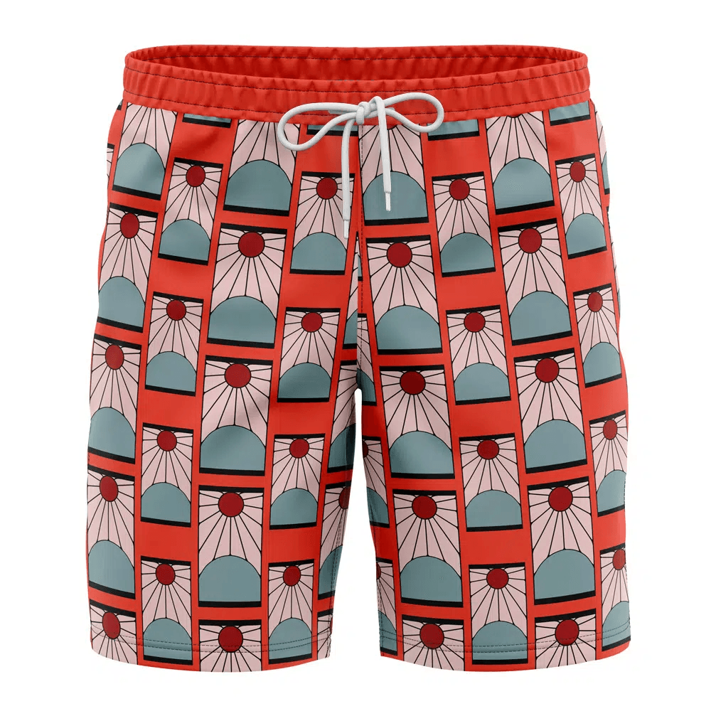 Kimetsu No Yaiba Hanafuda Earrings Swim Trunks