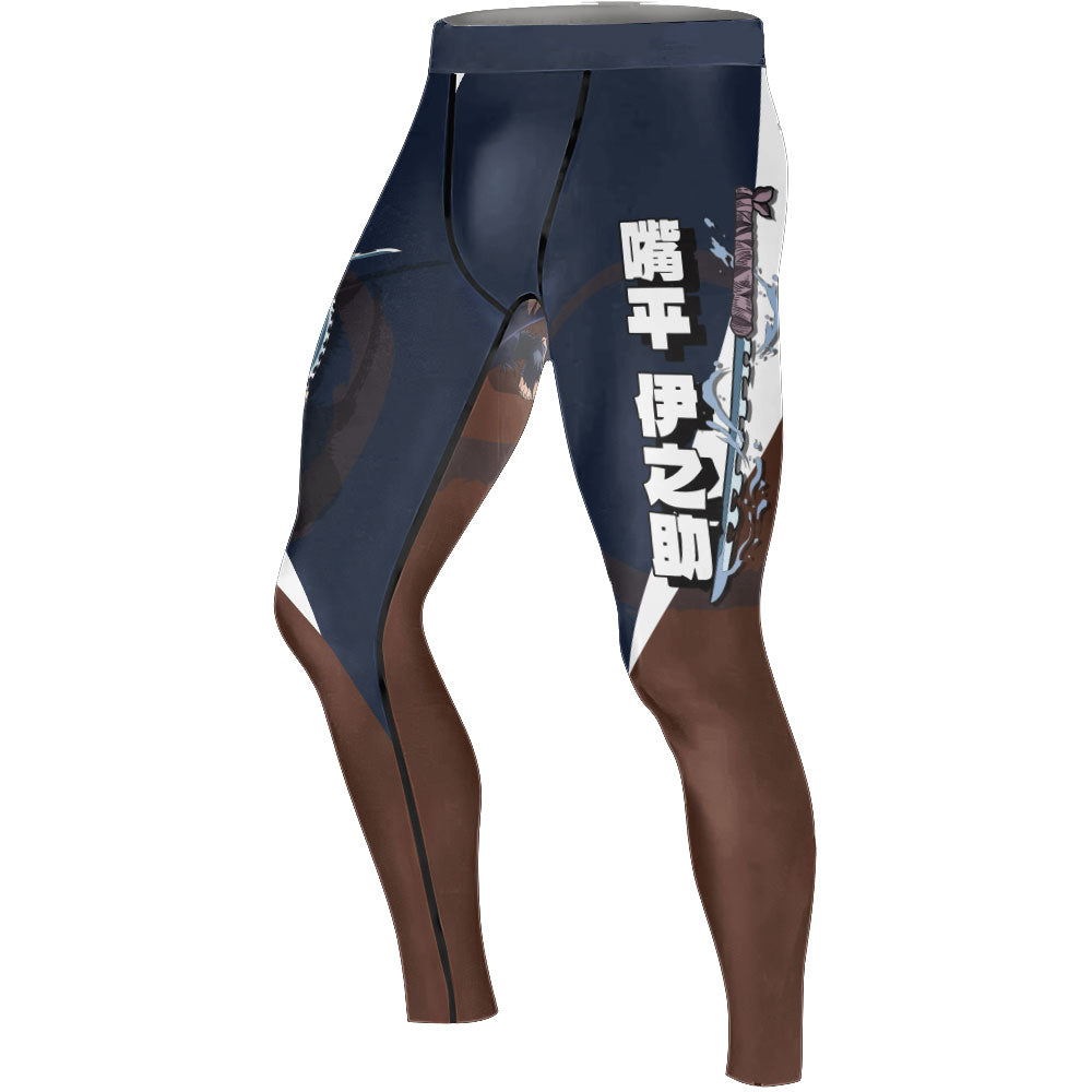 Kimetsu No Yaiba Hashibira Inosuke Men's Compression Leggings