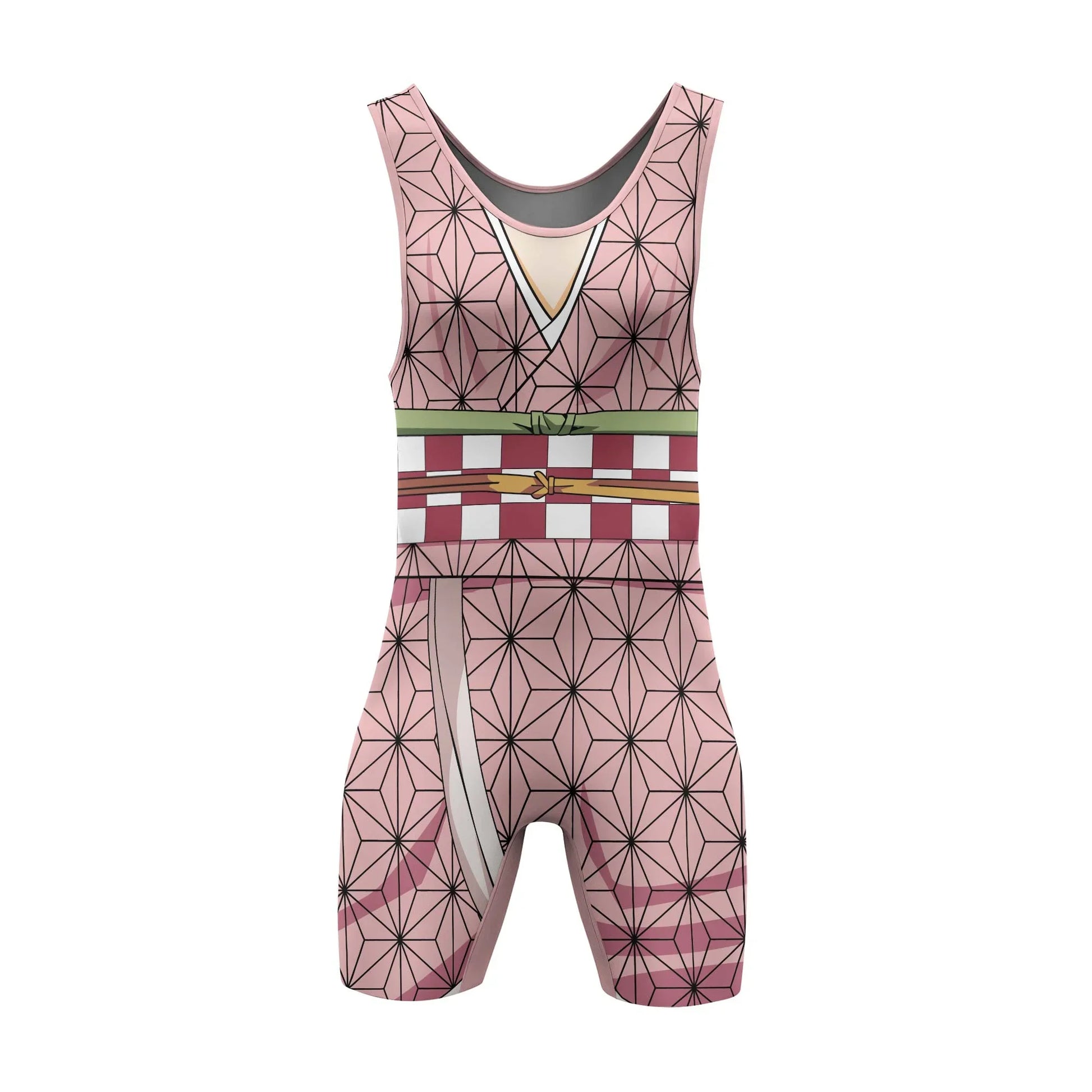 Kimetsu No Yaiba Kamado Nezuko Kimono Wrestling Singlet