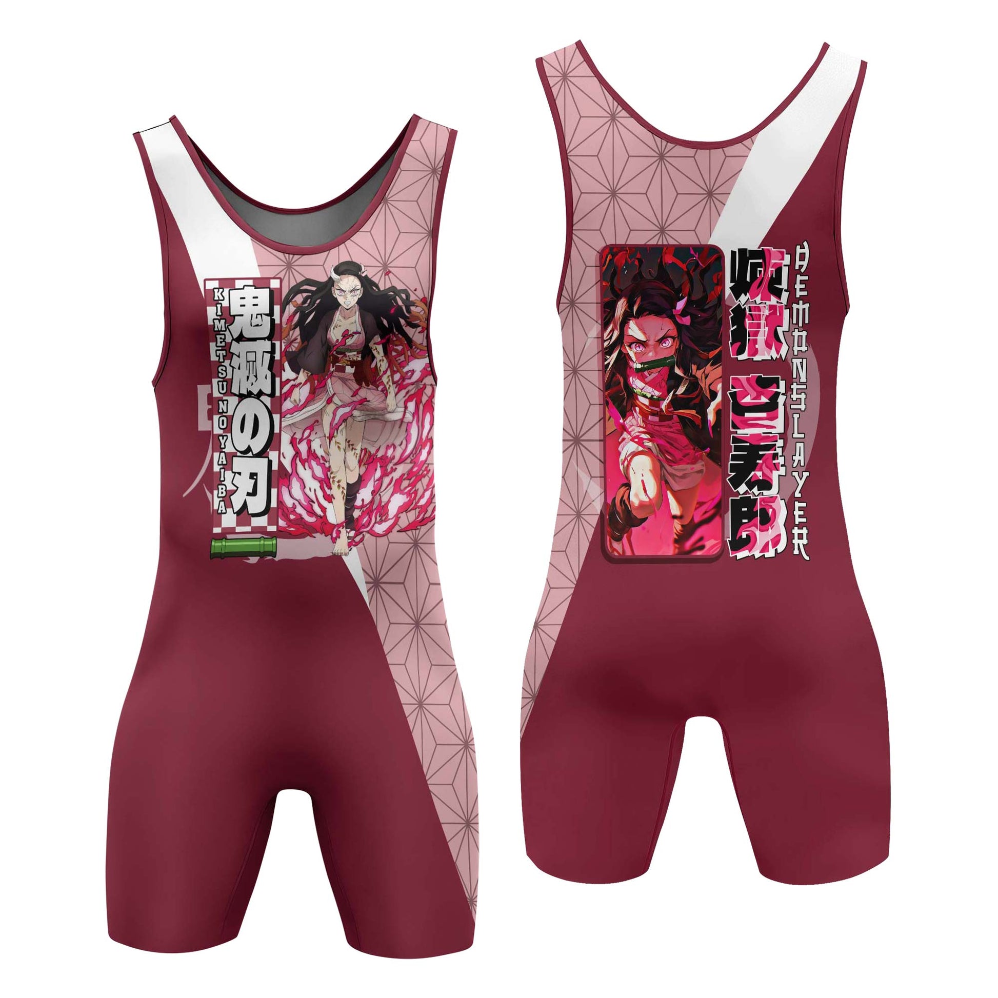 Kimetsu No Yaiba Kamado Nezuko Wrestling Singlet
