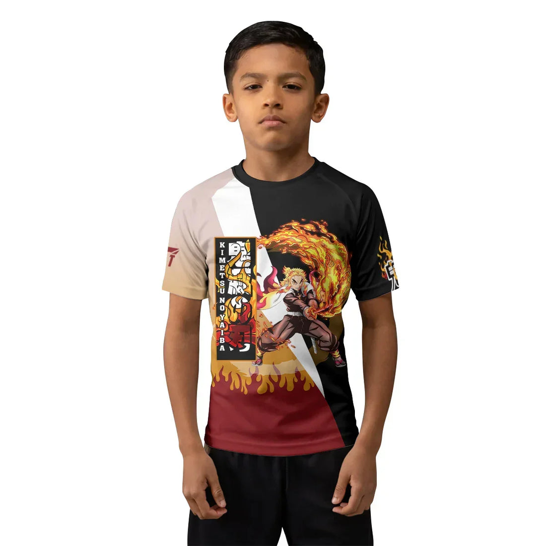 Kimetsu No Yaiba Rengoku Kyojuro Kids Rash Guard