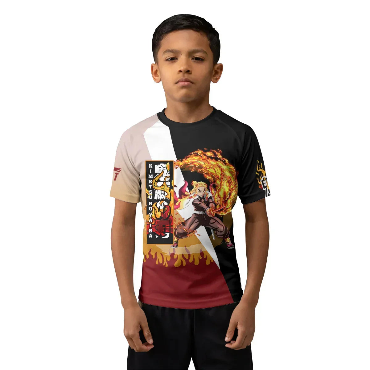 Kimetsu No Yaiba Rengoku Kyojuro Kids Rash Guard
