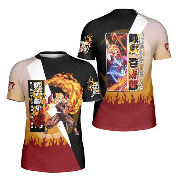 Kimetsu No Yaiba Rengoku Kyojuro Kids Rash Guard