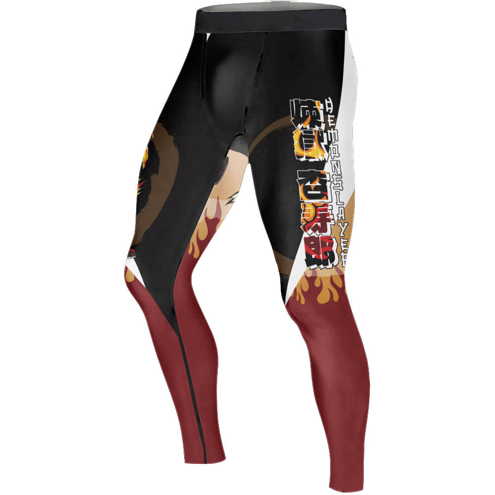 Kimetsu No Yaiba Rengoku Kyojuro Men's Compression Leggings