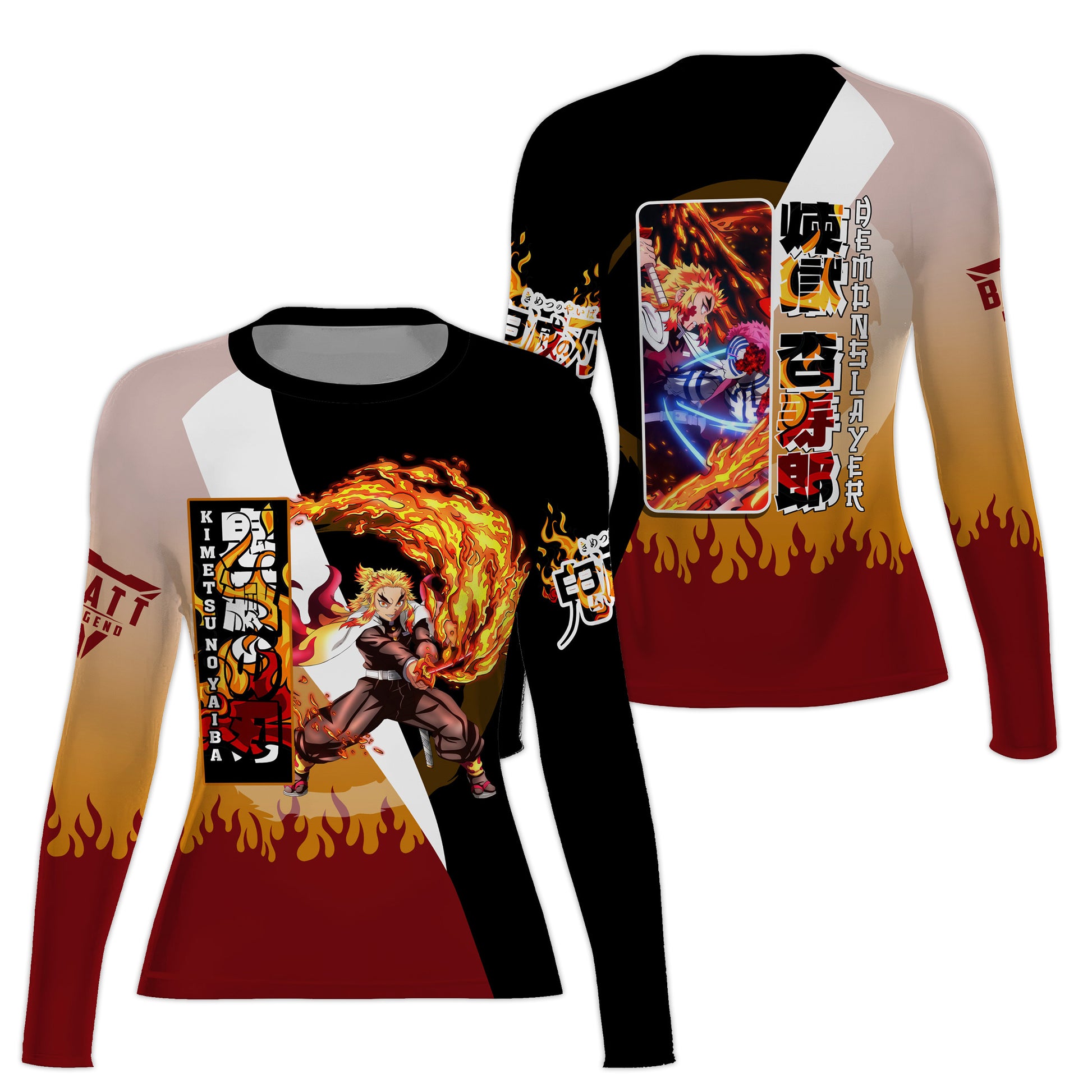 Kimetsu No Yaiba Rengoku Kyojuro Rash Guard