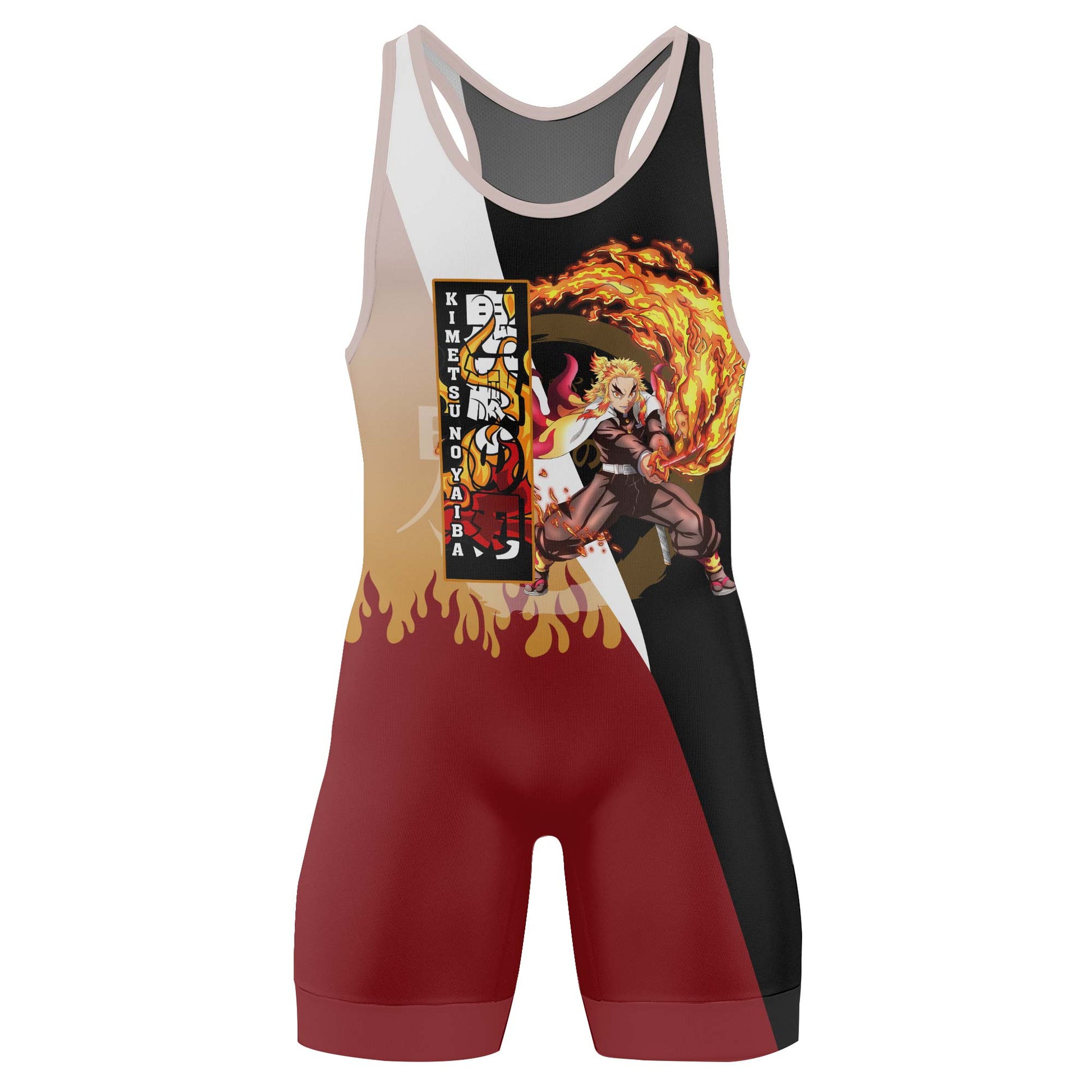 Kimetsu No Yaiba Rengoku Kyojuro Wrestling Singlet