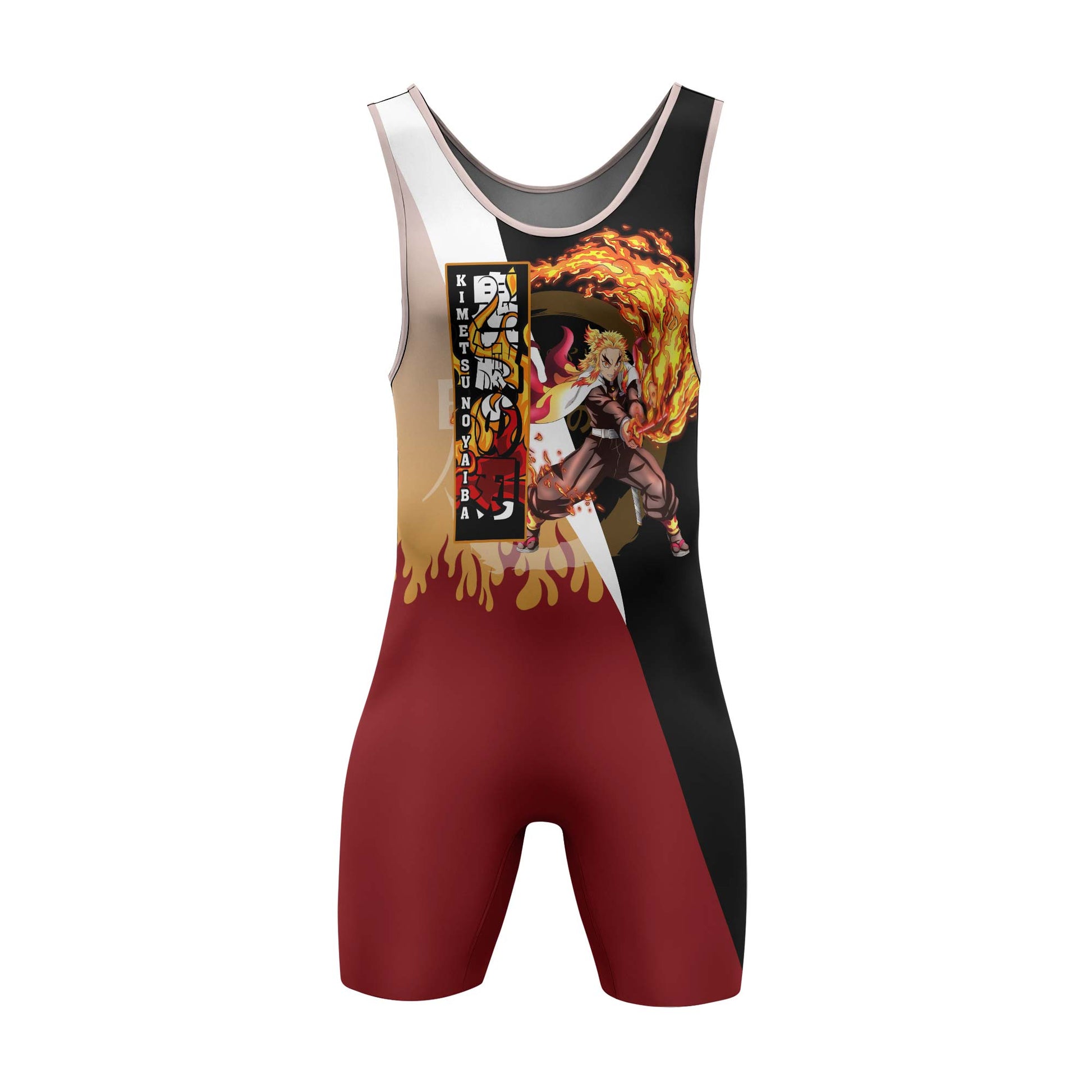 Kimetsu No Yaiba Rengoku Kyojuro Wrestling Singlet