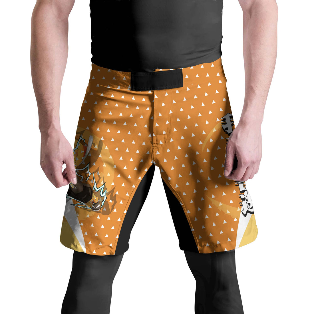 Kimetsu no Yaiba Agatsuma Zenitsu Fight Shorts